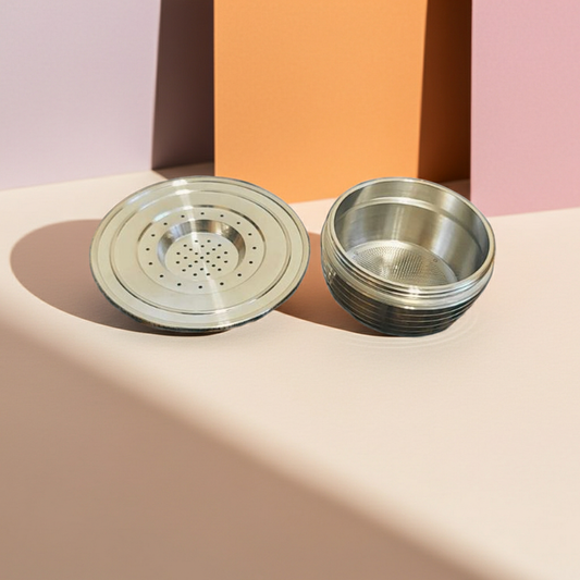 Bialetti kompatibilis újratölthető fém kávékapszula rozsdamentes acélból