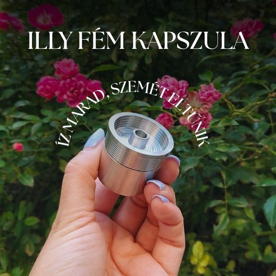 Illy újratölthető fém kávékapszula rozsdamentes acélból