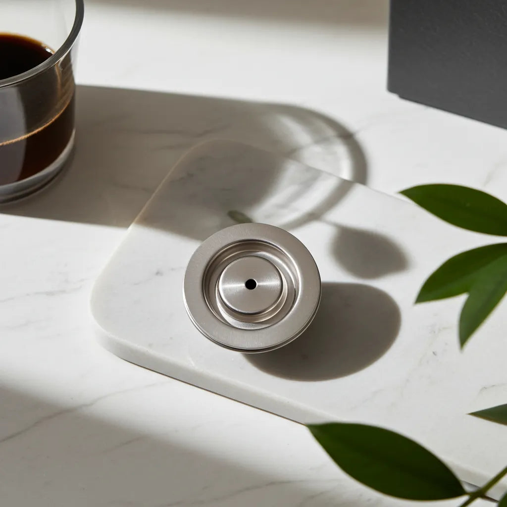 Nespresso kompatibilis kávékapszula - fém, újratölthető - környezetbarát alternatíva
