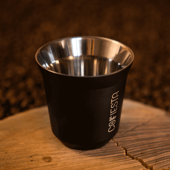 COFFIESTA fekete kávéscsésze - prémium dizájn espresso csészék
