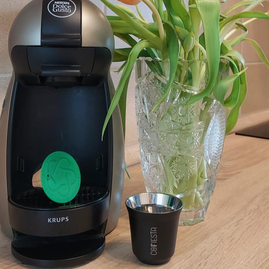 COFFIESTA fekete dizájn kávéscsésze - modern espresso csésze