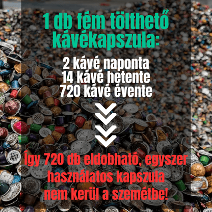 Fenntartható kávézás – Coffiesta újratölthető fém kávékapszula