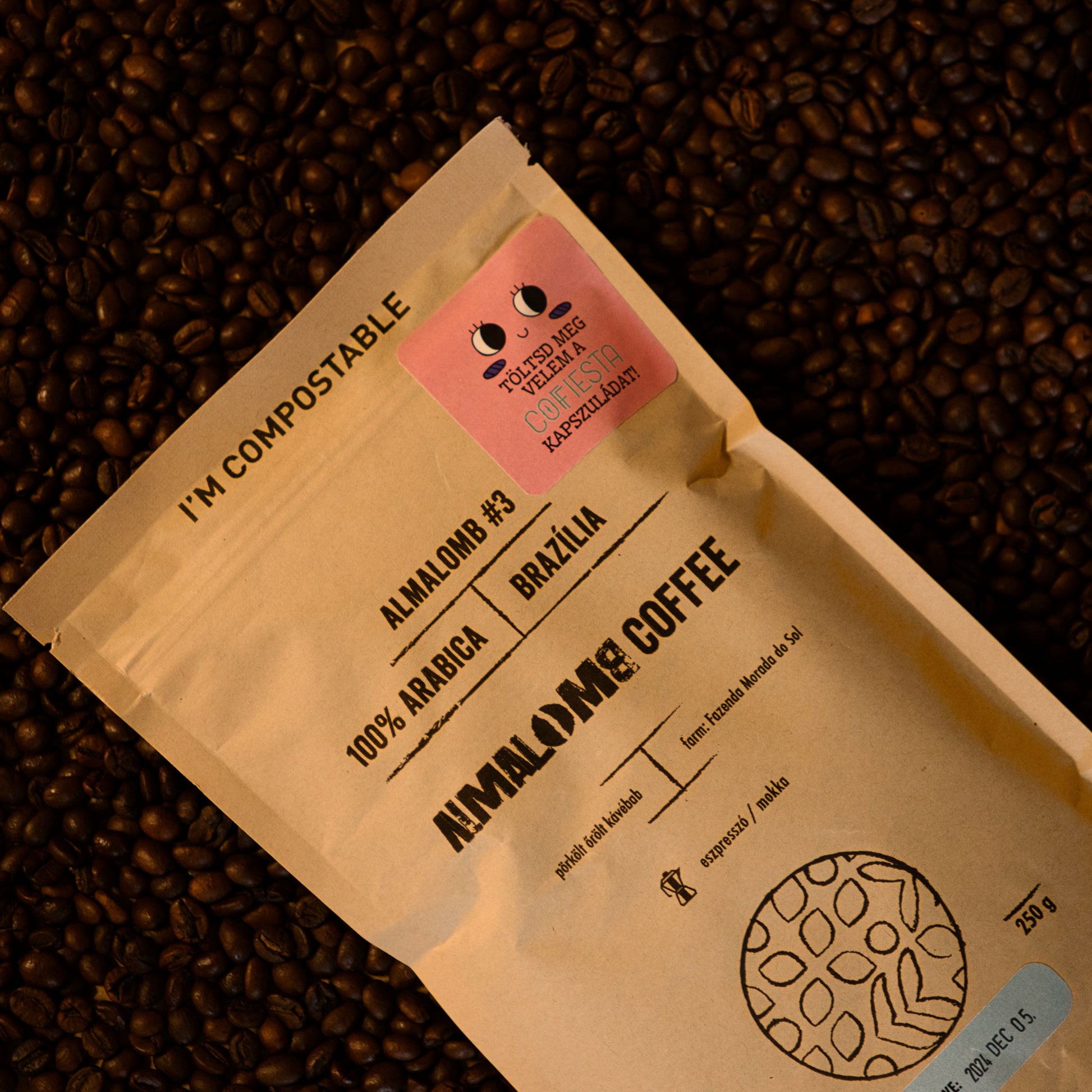 100% Robusta őrölt kávé 250 gramm csomagolás