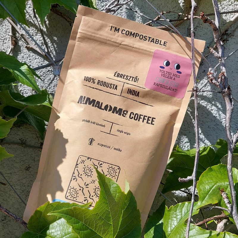 100% Robusta őrölt kávé 250 gramm csomagolás