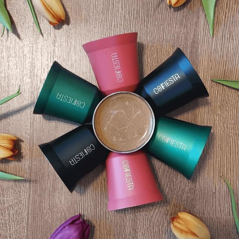 COFFIESTA dizájn kávéscsésze fekete színben