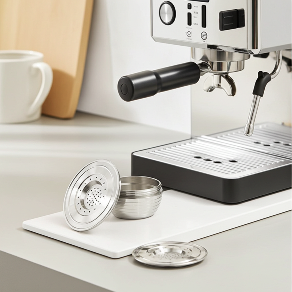 Bialetti kompatibilis újratölthető fém kávékapszula - környezetbarát