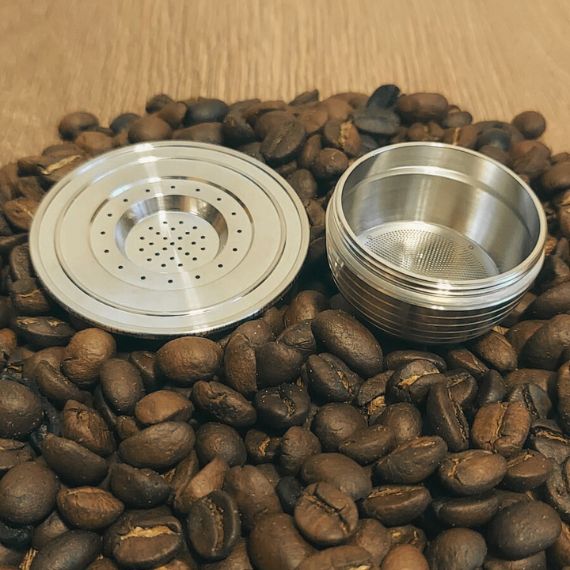 Bialetti újratölthető fém kávékapszula rozsdamentes acélból