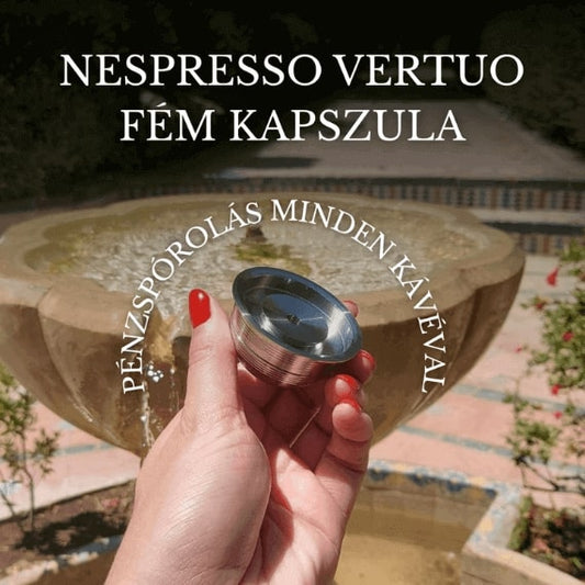 Nespresso Vertuoline újratölthető fém kávékapszula
